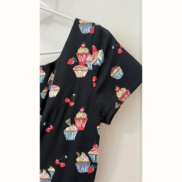 ATTIC SALT - Cupcake and Cherry Midi Dress - with pockets!! - Picture 9 of 11